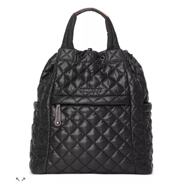 🖤 MZ WALLACE METRO CONVERTABLE BLACK QUILTED BACKPACK! - Picture 1 of 14